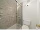 Updated bathroom with walk-in shower and neutral tile flooring at 6816 Glenridge Dr # I, Atlanta, GA 30328