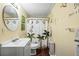 Basement bathroom with a jungle theme at 775 Holcombe Woods Ct, Auburn, GA 30011