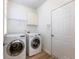 Laundry room with washer, dryer, and overhead storage at 2750 Olde Towne Pkwy, Duluth, GA 30097