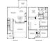 Detailed floor plan showcasing the layout of the home's first and second floors at 2024 Avalon Rdg, Conyers, GA 30013