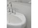 A minimalist bathroom sink with chrome hardware and a clean white ceramic basin at 2026 Avalon Rdg, Conyers, GA 30013