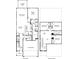 This home's floor plan features an open concept living space with a large 2 car garage at 2026 Avalon Rdg, Conyers, GA 30013