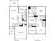 Detailed floor plan showcasing the layout of the home's first and second floors at 2028 Avalon Rdg, Conyers, GA 30013