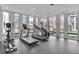 Modern gym with treadmills and elliptical machines at 1301 Peachtree # 3B, Atlanta, GA 30309