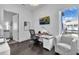 Bright home office with a desk, chair, and city view at 1301 Peachtree # 3B, Atlanta, GA 30309