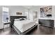 Luxurious main bedroom with a king-size bed and ensuite bathroom at 1301 Peachtree # 3B, Atlanta, GA 30309