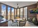 Cozy outdoor patio with seating area and city views at 1301 Peachtree # 3B, Atlanta, GA 30309