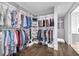 Large walk-in closet with ample hanging space and shelving at 1301 Peachtree # 3B, Atlanta, GA 30309