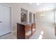 Kitchen island with granite countertop and cabinets at 3365 Sardis Bend Dr, Buford, GA 30519