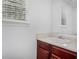 Small bathroom with vanity and a single sink at 6876 Wildboar Dr, Fairburn, GA 30213