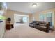 Open concept basement with a rec area and access to other rooms at 3247 Brigadier Way, Stockbridge, GA 30281