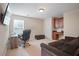 Home office with a built-in desk and plenty of storage at 3247 Brigadier Way, Stockbridge, GA 30281