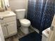 Clean bathroom with shower/tub, toilet and vanity at 114 Muirwood Dr, Temple, GA 30179