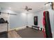 Bright home gym features a treadmill, weights, and heavy bag for exercise and training at 4685 Prater Se Way, Smyrna, GA 30080