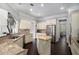 Eat-in kitchen boasts granite countertops, stainless steel appliances, and hardwood floors at 4685 Prater Se Way, Smyrna, GA 30080