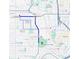 A map illustrating the distance to Mercedes-Benz Stadium at 556 Paines Nw Ave, Atlanta, GA 30318