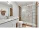 Modern bathroom with a walk-in shower and tiled walls at 2740 Rollingwood Se Ln, Atlanta, GA 30316