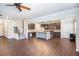 Modern kitchen with island and stainless steel appliances at 6094 Whitetail Deer Run, Mableton, GA 30126