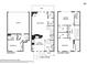 Two-story floor plan with 3 bedrooms and garage at 2367 Millhaven Se St # 15, Smyrna, GA 30080