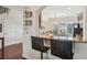 Kitchen features a breakfast bar and views to the living room at 2367 Millhaven Se St # 15, Smyrna, GA 30080