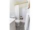 Bathroom with white tile shower and updated vanity, offering a fresh and modern feel at 3800 William Paul Dr, Austell, GA 30106
