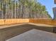 Private backyard with wooden fence and patio at 7767 Richmond Trl, Fairburn, GA 30213
