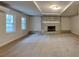 Living room with fireplace and new carpet at 4129 Shorter Way, Decatur, GA 30034