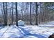 Private backyard with a shed, perfect for storage at 95 Brandon Dr, Covington, GA 30016