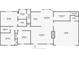 2-bedroom, 2-bathroom floor plan with a fireplace at 95 Brandon Dr, Covington, GA 30016