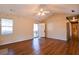 Living room with hardwood floors and access to front porch at 95 Brandon Dr, Covington, GA 30016