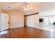 Living room with hardwood floors and an open floor plan at 95 Brandon Dr, Covington, GA 30016