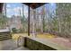 View from porch overlooking wooded backyard at 3781 Narmore Ne Dr, Atlanta, GA 30319