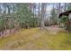 Large backyard with mature trees and mossy lawn at 3781 Narmore Ne Dr, Atlanta, GA 30319