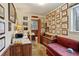 Bright home office features built-in desk and charming vintage decor at 3781 Narmore Ne Dr, Atlanta, GA 30319