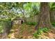 Stone shed in a fenced backyard offering practical storage and rustic charm at 490 Rock Springs Ne Rd, Atlanta, GA 30324