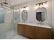 Bright bathroom with walk-in shower, dual sinks, and modern fixtures at 490 Rock Springs Ne Rd, Atlanta, GA 30324
