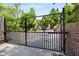 View of the property's gated entrance providing security and privacy to the home at 490 Rock Springs Ne Rd, Atlanta, GA 30324