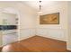 Dining room with hardwood floors and wall art at 566 Maggie Ln, Jonesboro, GA 30238