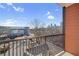 Balcony with city view and modern metal railing at 525 Parkway Ne Dr # 404, Atlanta, GA 30354