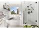 Elegant bathroom with soaking tub and a walk-in shower at 2528 Shropshire Pl, Mcdonough, GA 30253