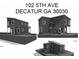 Modern two-story home with a sleek design and balcony at 102 5Th Ave, Decatur, GA 30030