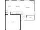 Main floor plan showcasing kitchen, living room and garage at 1752 Alford Dr, Jonesboro, GA 30236