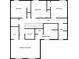 Second floor plan featuring three bedrooms and two baths at 1752 Alford Dr, Jonesboro, GA 30236