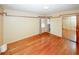 Spacious bedroom with hardwood floors and mirrored closet doors at 2963 Thompson Cir, Decatur, GA 30034