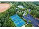 Tennis courts and parking lot near community pool at 505 Blue Mountain Rise, Canton, GA 30114