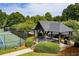 Relaxing community pavilion with picnic tables, near tennis courts at 505 Blue Mountain Rise, Canton, GA 30114