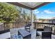 Spacious deck overlooking wooded area at 505 Blue Mountain Rise, Canton, GA 30114