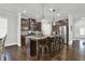Modern kitchen with granite island and stainless steel appliances at 505 Blue Mountain Rise, Canton, GA 30114