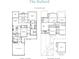 Two-story home floorplan with 4 bedrooms, 3 bathrooms, and a 2-car garage at 488 Broom Dr, Cumming, GA 30040