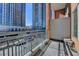 Private balcony with city views and metal railing at 260 18Th Nw St # 10203, Atlanta, GA 30363